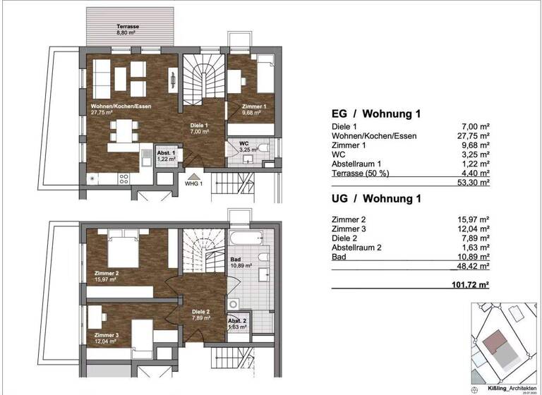 Wohnung zum Kauf - Erstbezug provisionsfrei 459.000 € 4 Zimmer 101 m² Maria-Ward-Straße 42 Simbach Simbach a.Inn 84359