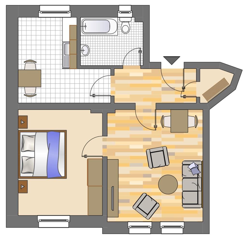 Wohnung zur Miete 449 € 2,5 Zimmer 55 m²<br/>Wohnfläche 1.<br/>Geschoss Uranusstraße 31 Bövinghausen Dortmund 44388