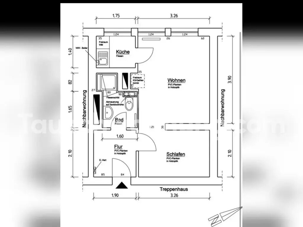 Wohnung zur Miete Tauschwohnung 420 € 1,5 Zimmer 30 m²<br/>Wohnfläche 2.<br/>Geschoss Geist Münster 48151