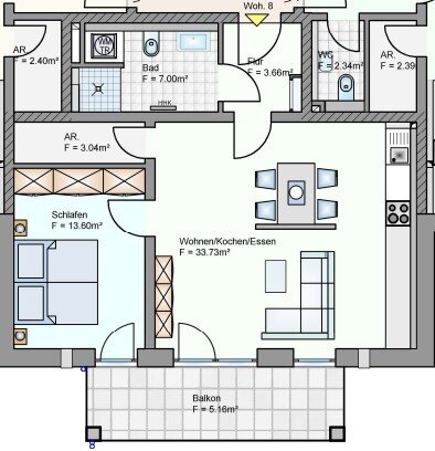 Wohnung zum Kauf 277.500 € 2 Zimmer 66 m²<br/>Wohnfläche 2.<br/>Geschoss Oeslau Rödental 96472