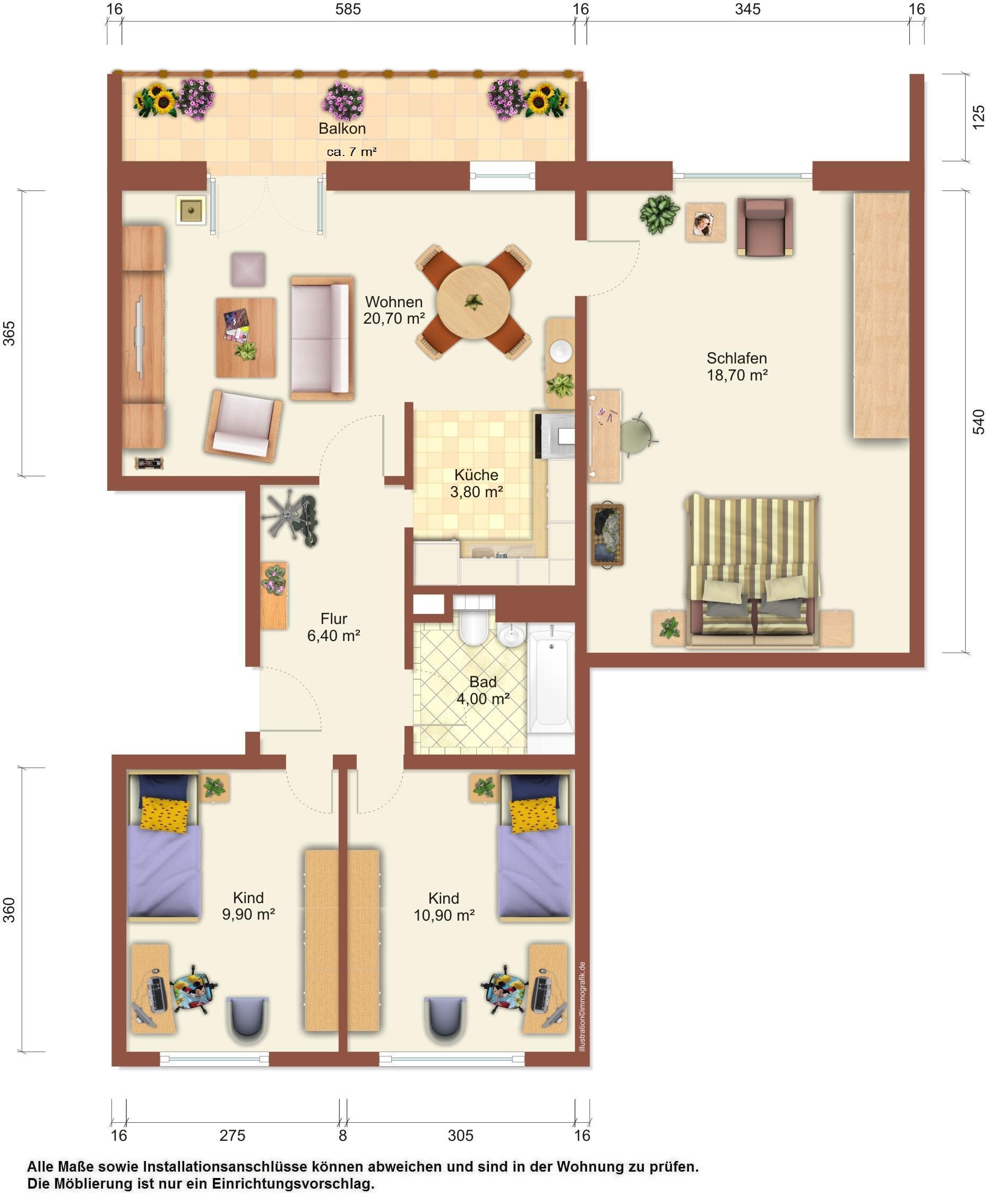 Wohnung zur Miete 398 € 4 Zimmer 78 m²<br/>Wohnfläche 3.<br/>Geschoss Prof.-Wagenfeld-Ring 7 Weißwasser/O.L. 02943