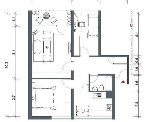 Wohnung zur Miete 409 € 3 Zimmer 74 m² 5. Geschoss frei ab 09.12.2026 Kattowitzer Straße 10 Kreuztal Kreuztal 57223