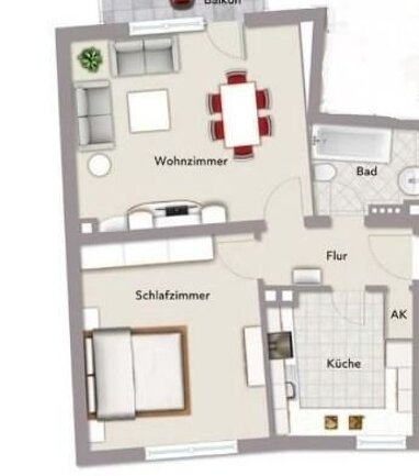 Wohnung zur Miete 739 € 2 Zimmer 55 m² frei ab sofort Martin-Treu-Straße 32 Altstadt / St. Sebald Nürnberg 90403