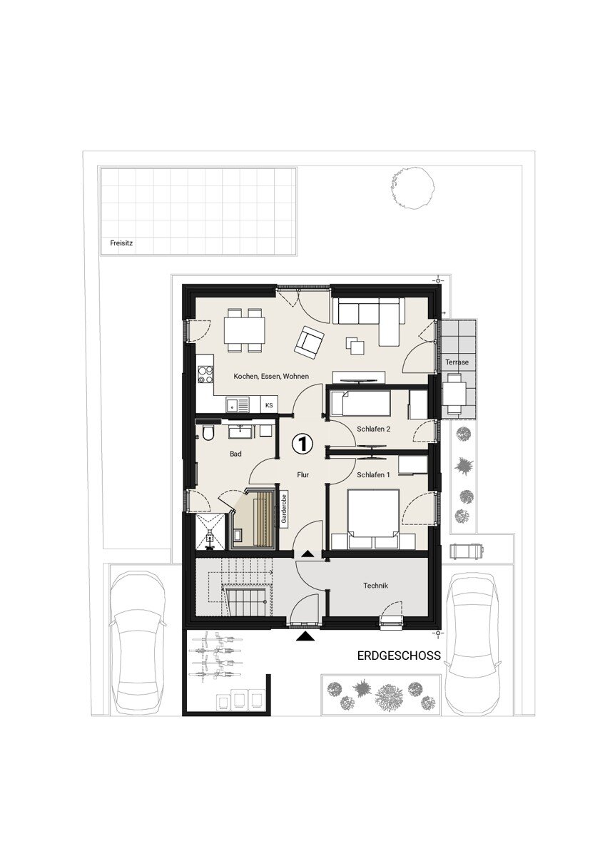 Wohnung zum Kauf 378.500 € 3 Zimmer 69,3 m²<br/>Wohnfläche Tossens Butjadingen / Tossens 26969