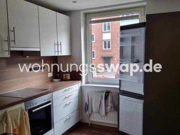 Studio zur Miete Tauschwohnung 1.100 € 3 Zimmer 71 m² EG Barmbek-Süd Hamburg 22083