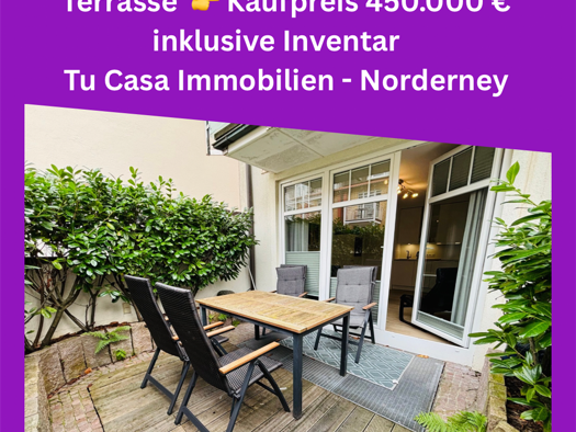 Wohnung zum Kauf als Kapitalanlage geeignet 450.000 € 3 Zimmer 52,2 m² Norderney 26548
