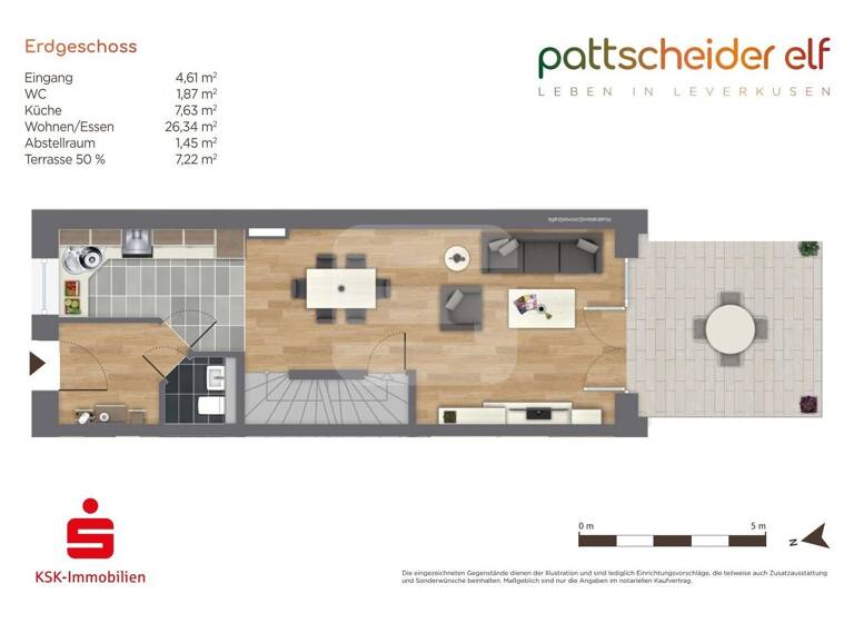 Reihenendhaus zum Kauf 518.900 € 5 Zimmer 119 m² 178 m² Grundstück Bergisch Neukirchen Leverkusen 51381