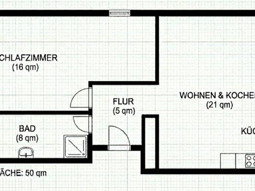 Wohnung zur Miete 690 € 2 Zimmer 50 m² 3. Geschoss frei ab 01.07.2026 City Bayreuth 95444