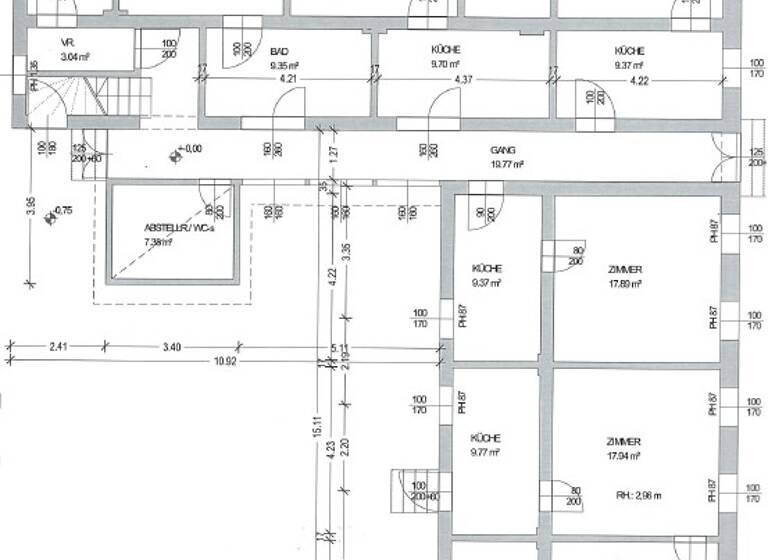 Mehrfamilienhaus zum Kauf 322.500 € 270 m² 1.113 m² Grundstück frei ab sofort Wiener Neustädterstraße Bad Erlach 2822