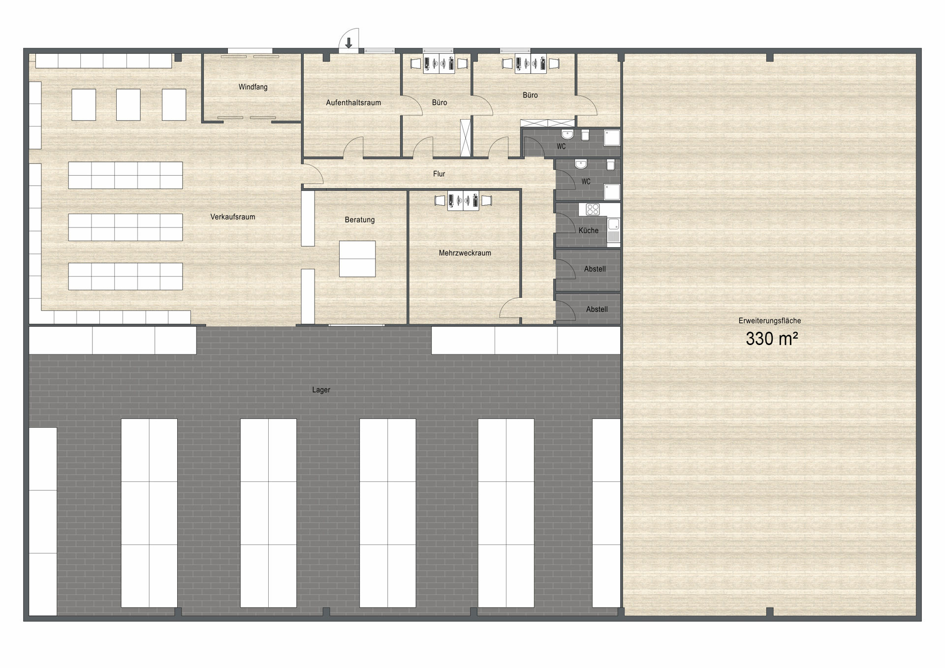 Produktionshalle zur Miete 2.950 € 657,3 m²<br/>Lagerfläche Mussum Bocholt 46395