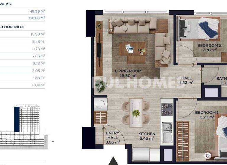 Wohnung zum Kauf 345.000 € 3 Zimmer 116 m² EG Istanbul 34760