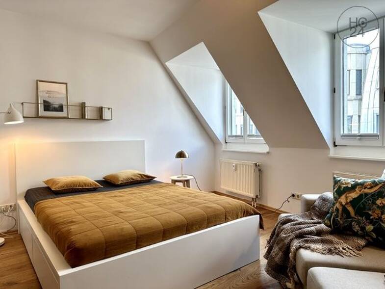 Wohnung zur Miete Wohnen auf Zeit 890 € 1 Zimmer 36 m² frei ab sofort Zentrum Leipzig 04109