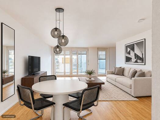 Wohnung zur Miete 1.330 € 1 Zimmer 72,1 m² 3. Geschoss Mailänder Platz 7 Mitte Stuttgart 70173