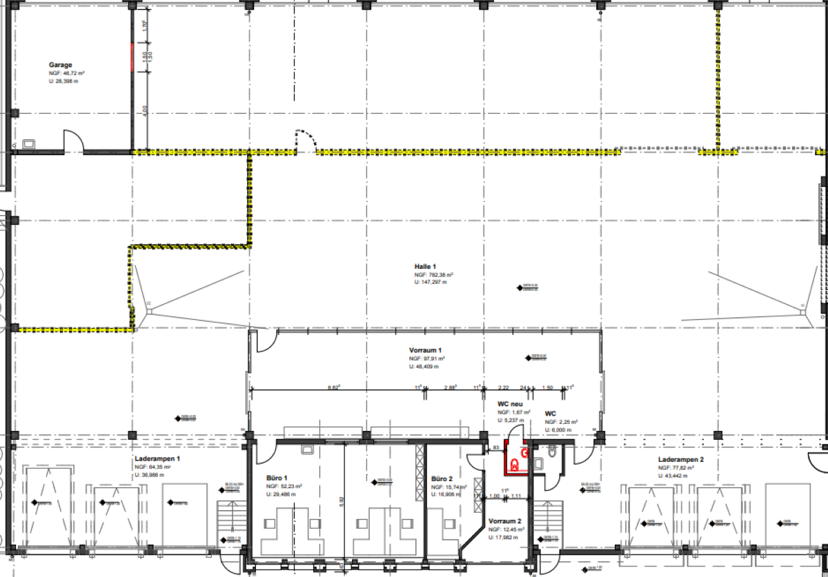 Halle/Industriefläche zur Miete 5,70 € 2.050 m²<br/>Lagerfläche ab 2.050 m²<br/>Teilbarkeit Heißen - Mitte Mülheim 45472