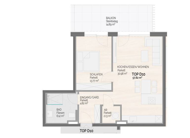 Wohnung zum Kauf - Erstbezug 538.000 € 2 Zimmer 57,9 m² 2. Geschoss Schladming 8970