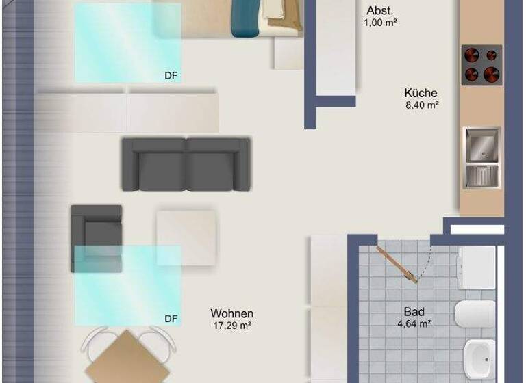 Studio zum Kauf 95.000 € 1 Zimmer 32,5 m² 3. Geschoss Pocking 94060