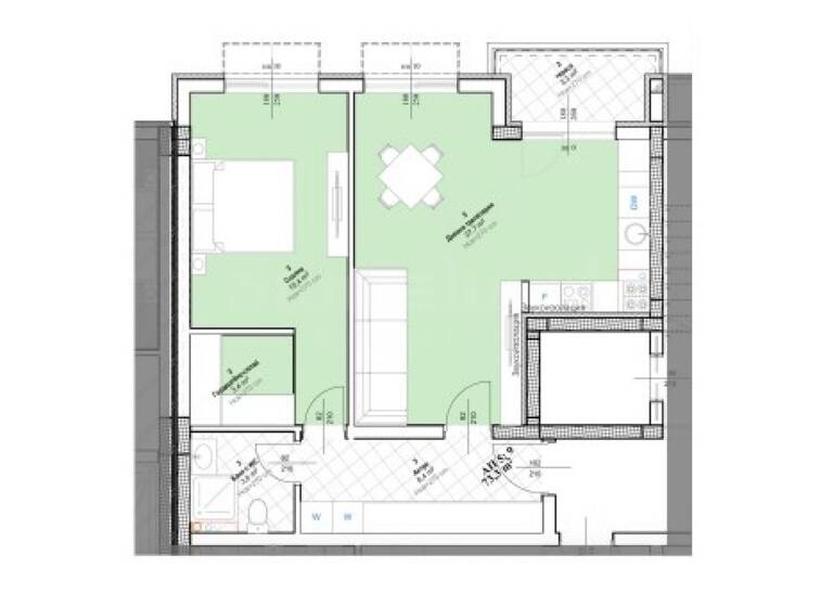 Studio zum Kauf 120.959 € 2 Zimmer 83,4 m² Plovdiv