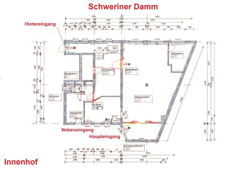 Verkaufsfläche zur Miete 10 € 6 Zimmer 174 m² Verkaufsfläche Waren Waren (Müritz) 17192