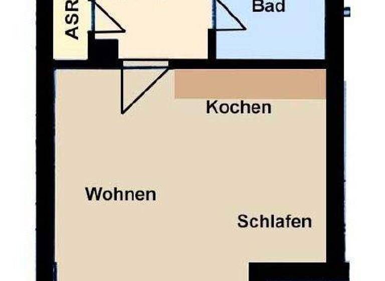Studio zur Miete 350 € 1 Zimmer 34,6 m² 2. Geschoss Eutschützer Höhe 1 Bannewitz 01728
