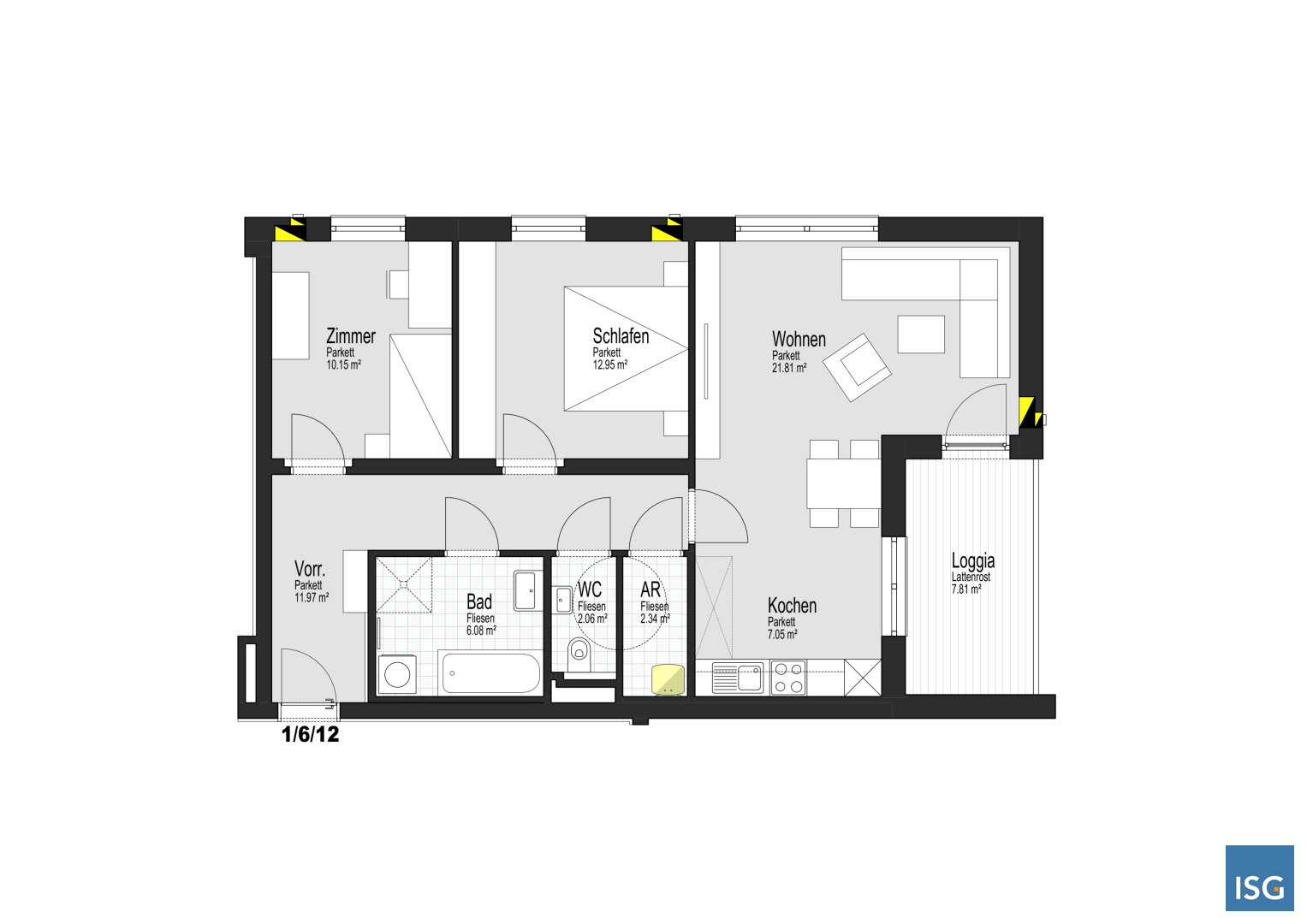 Wohnung zur Miete 559 € 3 Zimmer 74,4 m²<br/>Wohnfläche Lindenweg 2 Geinberg 4943