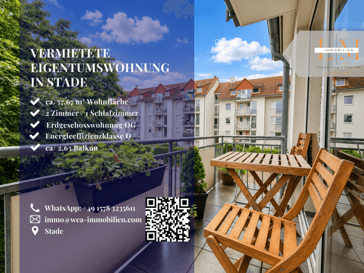 Wohnung zum Kauf 129.000 € 2 Zimmer 57,7 m² 1. Geschoss Stade 21680