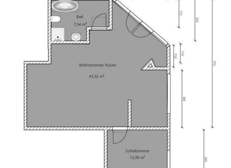 Wohnung zur Miete - Erstbezug 661 € 2 Zimmer 66,1 m² Sternstr. 1 Burg 39288