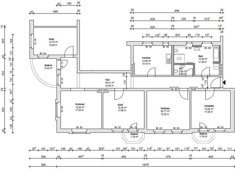 Wohnung zur Miete 1.399 € 5 Zimmer 159,3 m² 2. Geschoss Kantstraße 1 Spremberg 03130