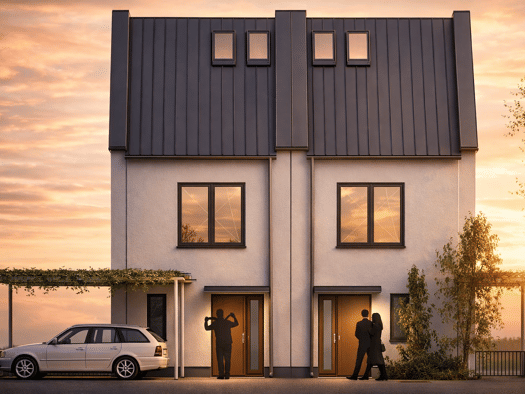 Mehrfamilienhaus zum Kauf - Erstbezug provisionsfrei 479.000 € 4 Zimmer 122,2 m² 275,2 m² Grundstück Burghausen-Rückmarsdorf Leipzig 04178