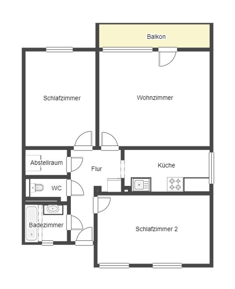 Immobilie zum Kauf als Kapitalanlage geeignet 240.000 € 3 Zimmer 81 m²<br/>Fläche Hardhöhe 110 Fürth 90766