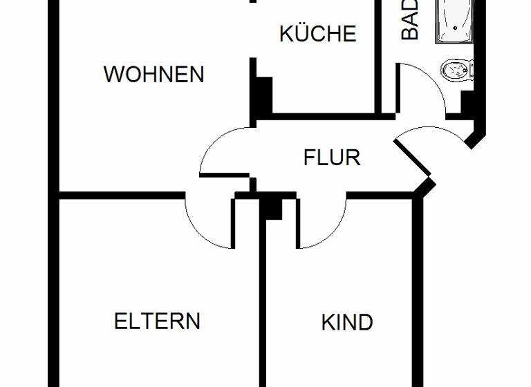 Wohnung zur Miete 419 € 3,5 Zimmer 54,8 m² 1. Geschoss Wallheckenweg 18 Hassel Gelsenkirchen 45896
