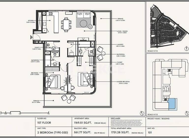 Studio zum Kauf 467.000 € 3 Zimmer 127 m² 3. Geschoss Dubai