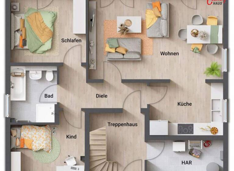 Einfamilienhaus zum Kauf provisionsfrei 342.978 € 5 Zimmer 148 m² 928 m² Grundstück Delve 25788