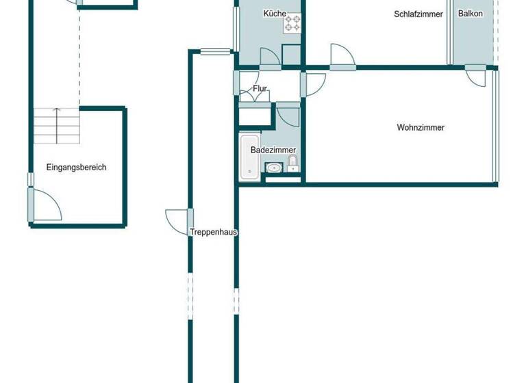 Wohnung zum Kauf 125.000 € 2 Zimmer 53,2 m² 1. Geschoss Braunschweig 38106
