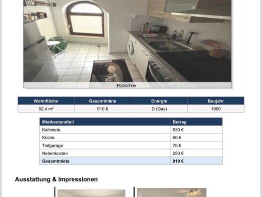 Wohnung zur Miete 590 € 2 Zimmer 52 m² Geschoss 2/3 frei ab sofort Dammstraße 2 Innenstadt Bad Salzuflen 32105