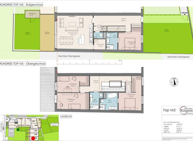 Wohnung zum Kauf - Erstbezug provisionsfrei 1.198.500 € 5 Zimmer 142,3 m² EG Maria Enzersdorf 2344
