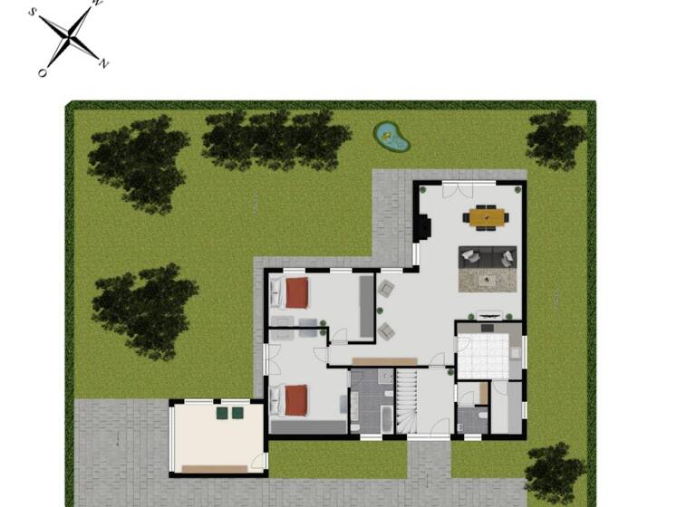 Bungalow zum Kauf 995.000 € 6 Zimmer 225 m² 810 m² Grundstück Rembrücken Heusenstamm 63150