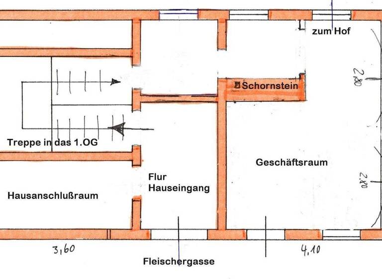Reihenmittelhaus zum Kauf 16.500 € 4 Zimmer 79,1 m² 100 m² Grundstück Annaberg Annaberg-Buchholz 09456