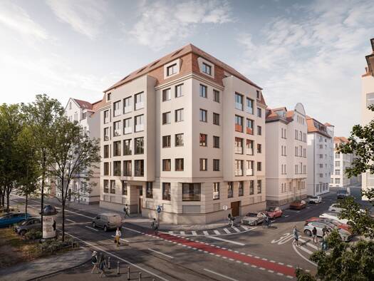 Wohnung zum Kauf - Erstbezug provisionsfrei 457.000 € 3 Zimmer 90,1 m² 4. Geschoss Südvorstadt Leipzig 04275