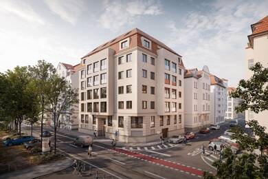 Wohnung zum Kauf - Erstbezug provisionsfrei 457.000 € 3 Zimmer 90,1 m² 4. Geschoss Südvorstadt Leipzig 04275