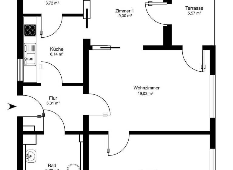 Wohnung zum Kauf 585.000 € 3 Zimmer 75 m² EG Lokstedt Hamburg 22529