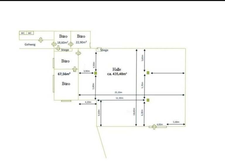 Lagerhalle zur Miete 6 € 435,5 m² Lagerfläche Hönigtal 8301