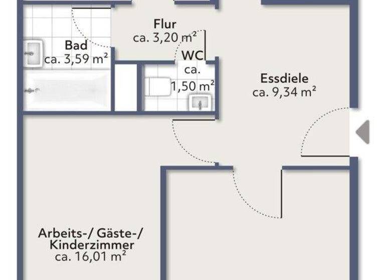 Wohnung zum Kauf 199.000 € 3 Zimmer 80 m² Deutenbach Stein 90547
