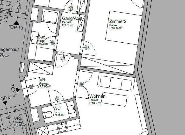 Terrassenwohnung zur Miete - Erstbezug 2.130 € 3 Zimmer 77,8 m² 2. Geschoss frei ab sofort Wien 1190