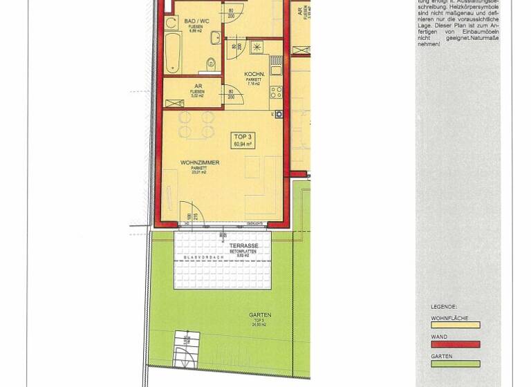 Wohnung zur Miete 750 € 2 Zimmer 60,9 m² EG Hohenegger Straße Hafnerbach 3386