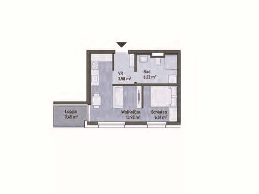 Wohnung zum Kauf - Erstbezug provisionsfrei 165.645 € 2 Zimmer 30,6 m² Eggenberg Graz 8020