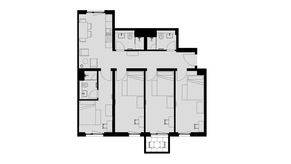 Wohnung zur Miete Wohnen auf Zeit 565 € 4 Zimmer 14 m²<br/>Wohnfläche 06.01.2025<br/>Verfügbarkeit Berliner Straße 22 Zentrum - Nord Leipzig 4105