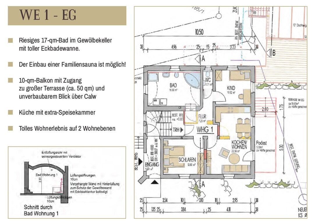 Wohnung zum Kauf 440.000 € 3,5 Zimmer 96,5 m²<br/>Wohnfläche Kernstadt Calw 75365