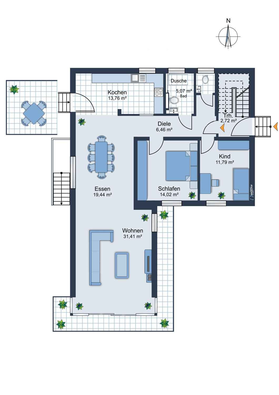 Wohnung zur Miete 1.320 € 3,5 Zimmer 100 m²<br/>Wohnfläche EG<br/>Geschoss 15.01.2025<br/>Verfügbarkeit Karl-Arnold-Str. 1 Statistischer Bezirk 13 Hamm 59063