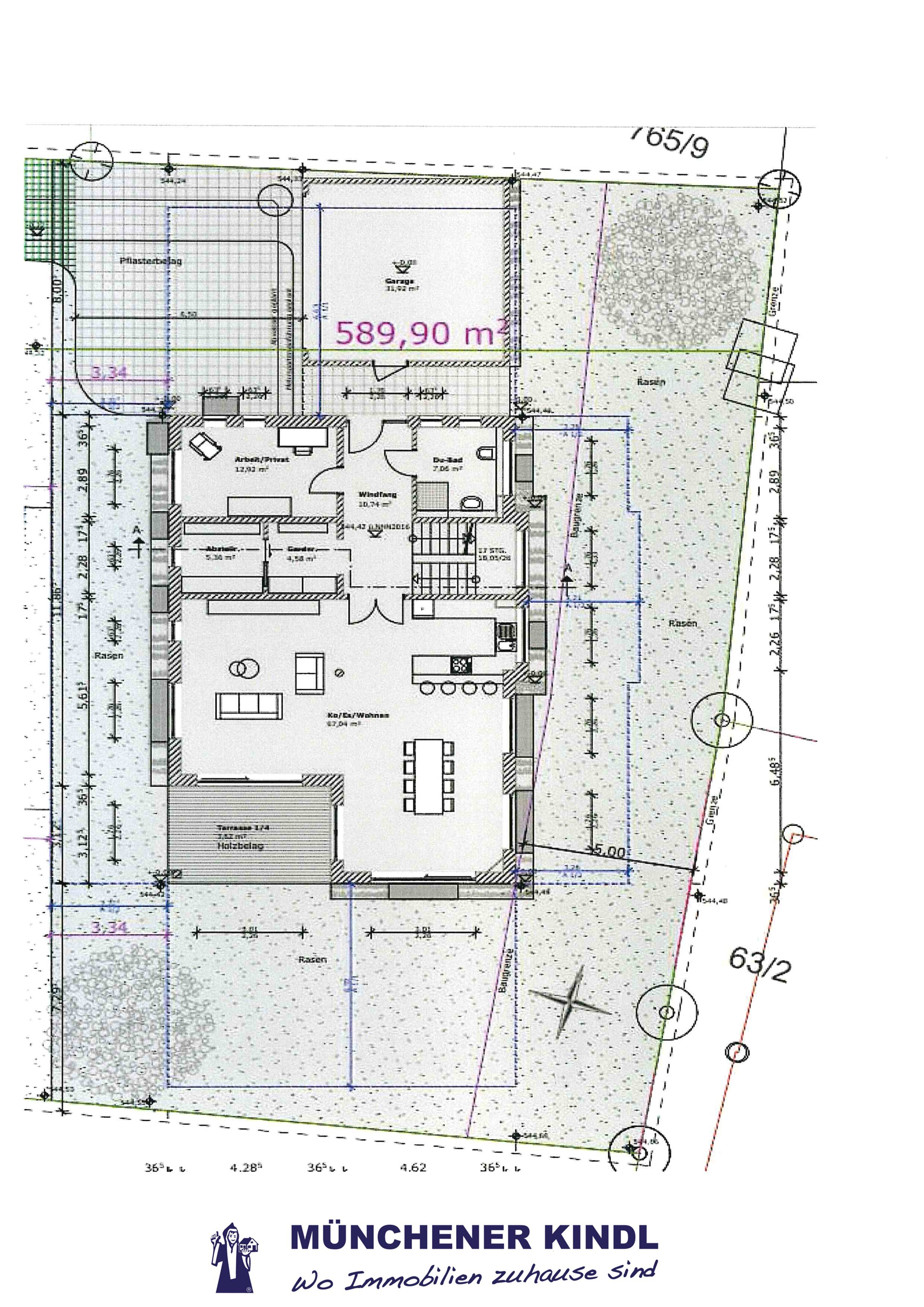 Grundstück zum Kauf 1.200.000 € 589,9 m²<br/>Grundstück Südgiesing Perlach 81549