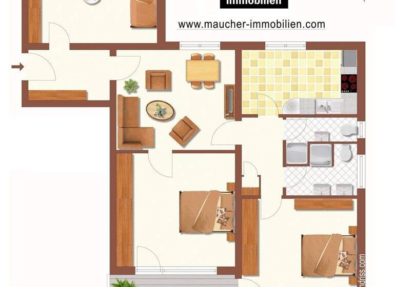 Wohnung zum Kauf 459.000 € 4 Zimmer 97 m² 1. Geschoss Immenstaad 88090